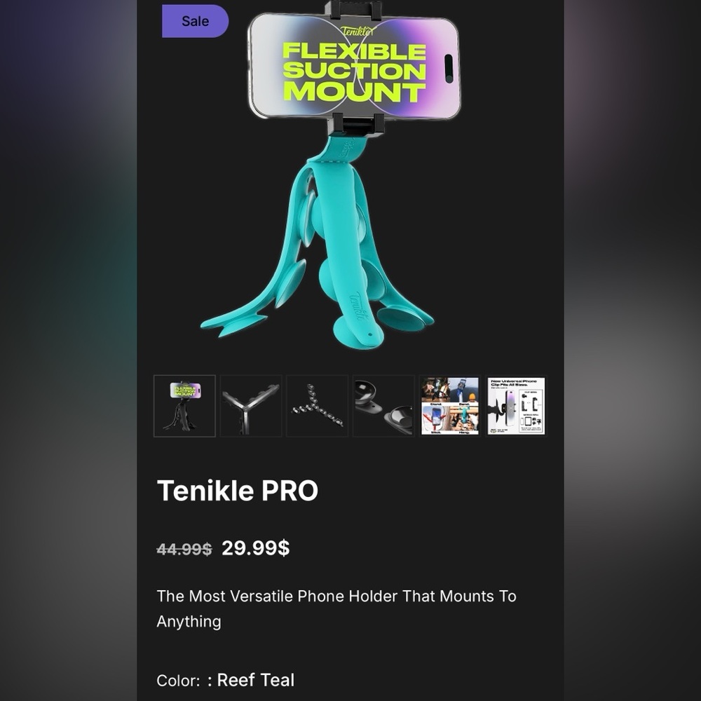 Tenikle  Flexible Suction Mount